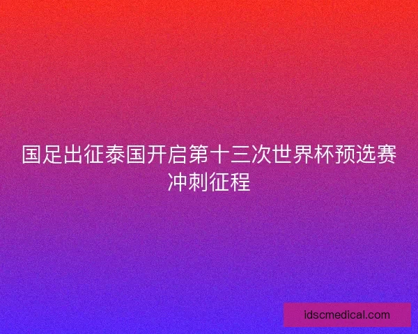 国足出征泰国开启第十三次世界杯预选赛冲刺征程